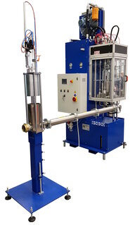 Static mixing machine with 2 or more dosing units